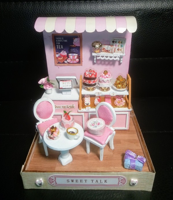 Diorama Salon de thé "Sweet talk"